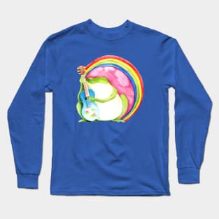 Frog Rainbow Uke Vibes Long Sleeve T-Shirt